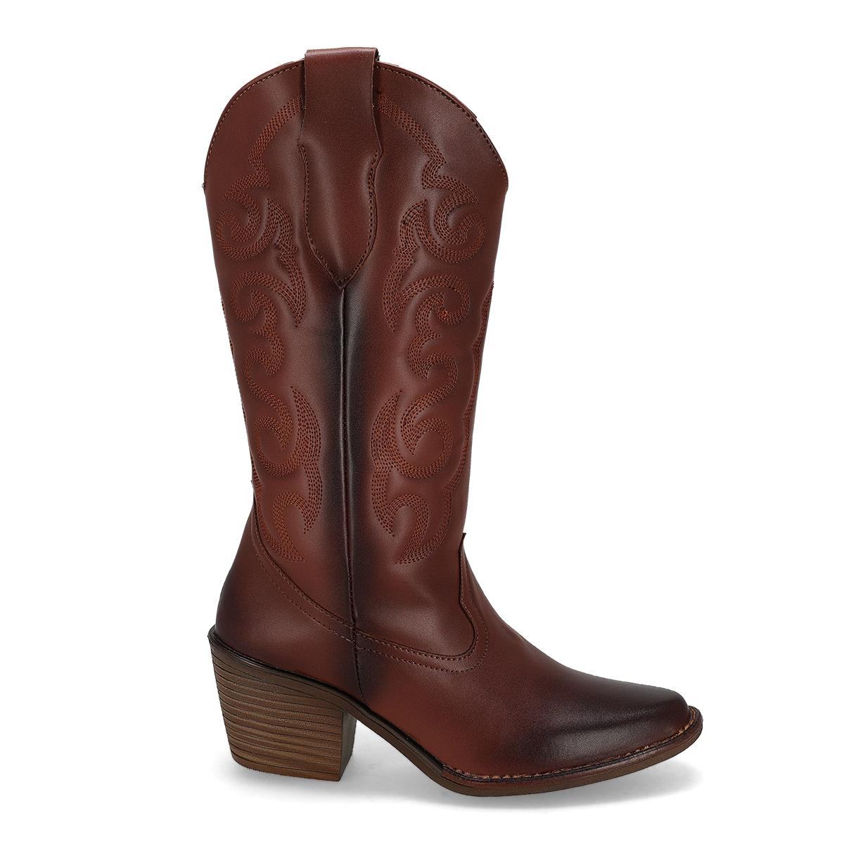 BOTA VAQUERA MUJER SHOES ART 8080 COGÑAC