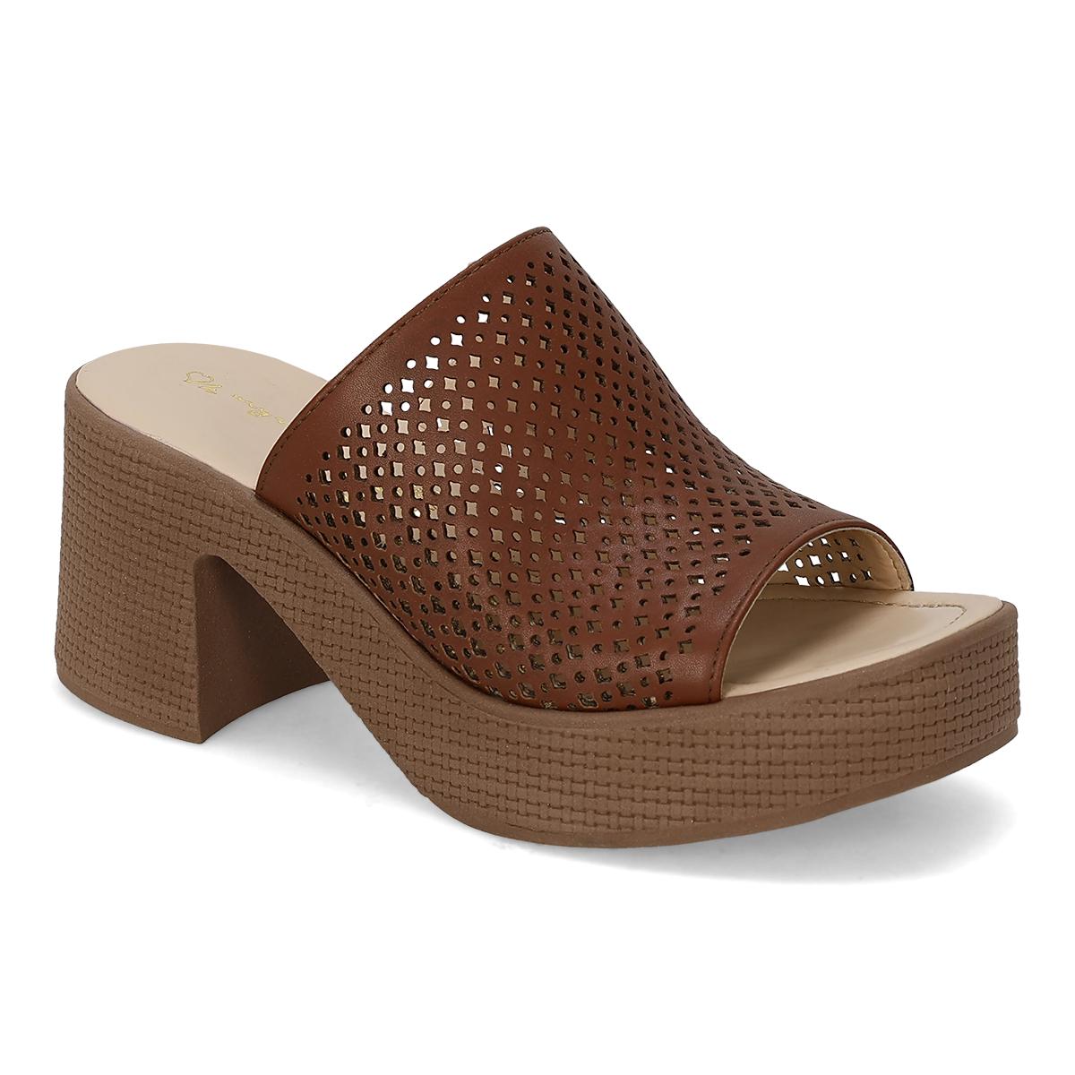 SANDALIA DE TACON MUJER MYRIAM 830 TAN
