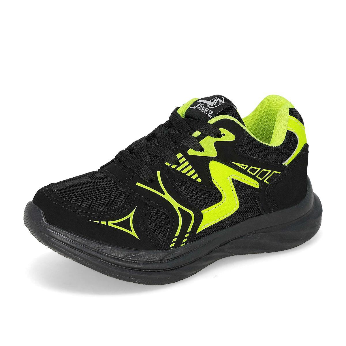 DEPORTIVO INFANTIL SUNNZ 7007 NEGRO/AMARILLO/NEON