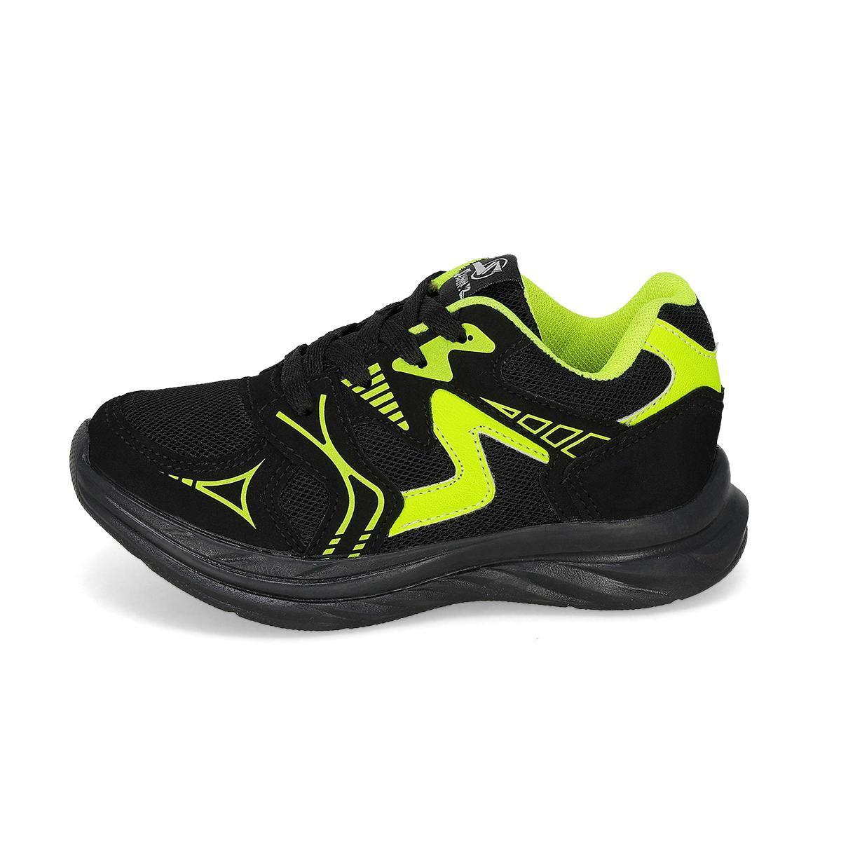 DEPORTIVO INFANTIL SUNNZ 7007 NEGRO/AMARILLO/NEON