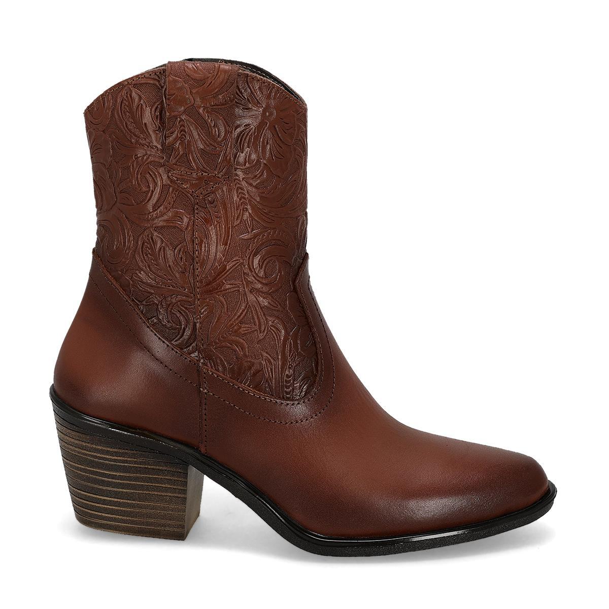 BOTIN VAQUERO MUJER MANHATTAN SHOES 706 MIEL