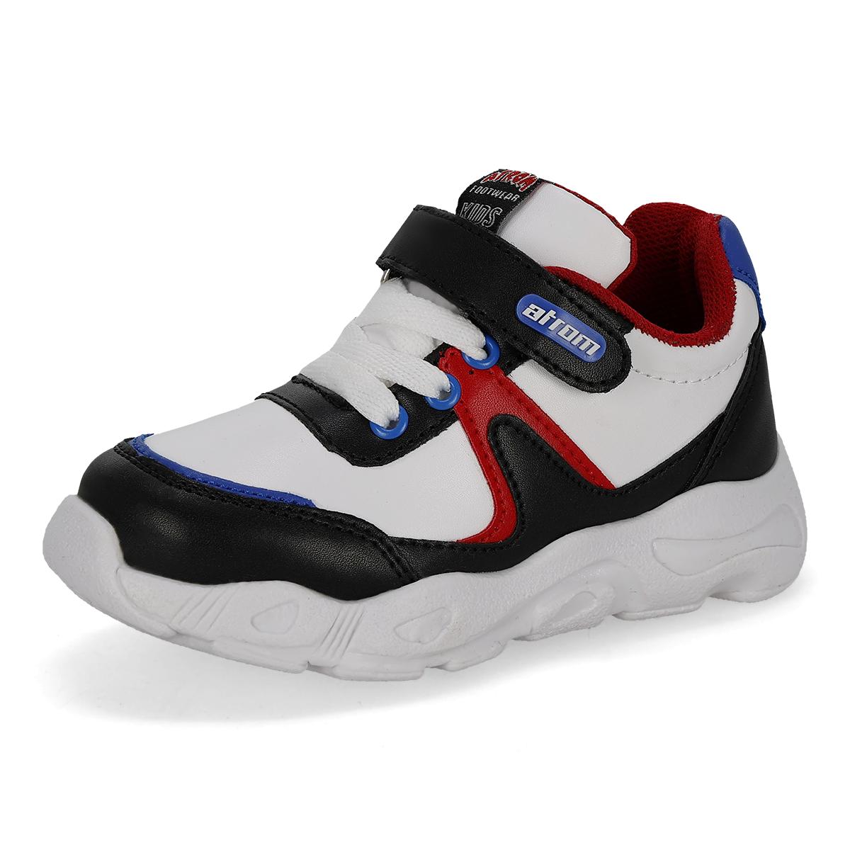 DEPORTIVO INFANTIL ATROM WATS NEGRO BLANCO ROJO-OFERTA
