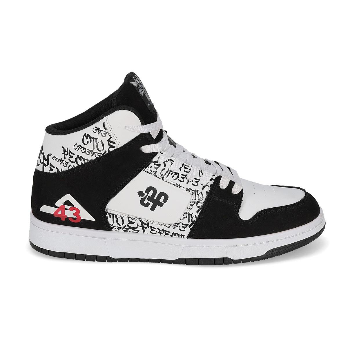 BASQUETBALL HOMBRE EFECTO 75 NEGRO / BLANCO
