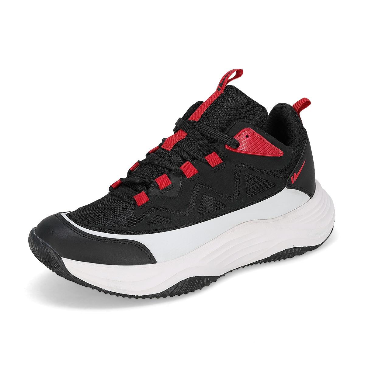 DEPORTIVO HOMBRE EFECTO 606 NEGRO BLANCO ROJO