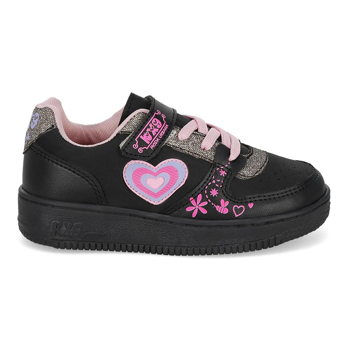 URBANO INFANTIL KX9 823 NEGRO/ROSA