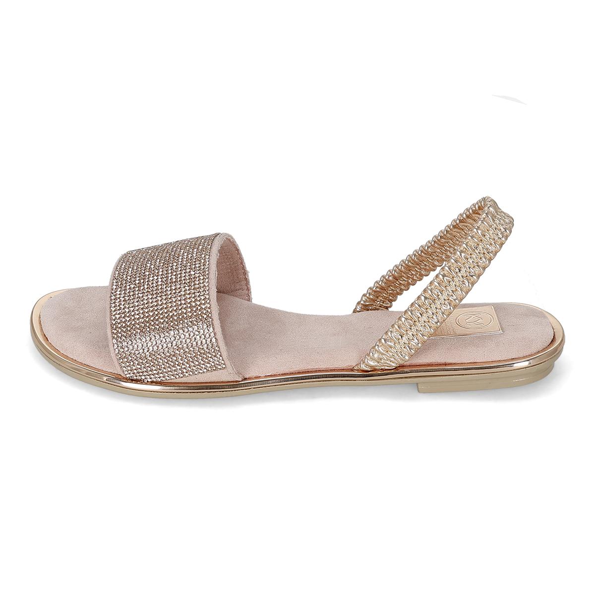 SANDALIA PISO MUJER KY 1529 ORO ROSADO-OFERTA