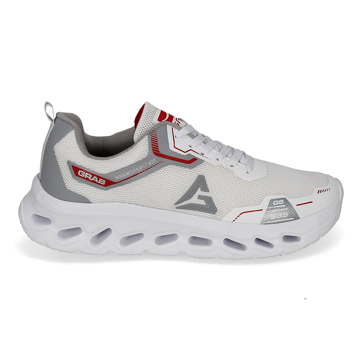 DEPORTIVO HOMBRE GRAB 835 BLANCO PLATA ROJO