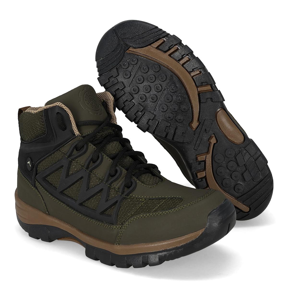 BOTA HIKING HOMBRE THORQUE & VIGORE TV05 VERDE OLIVO
