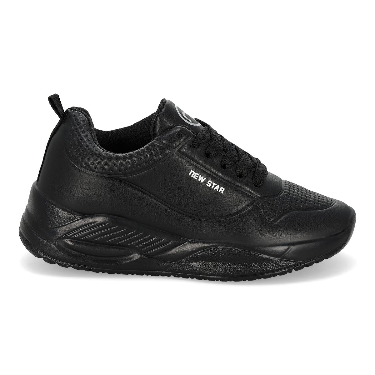 DEPORTIVO INFANTIL NEW STAR NSD-26.1 NEGRO PLATA-OFERTA