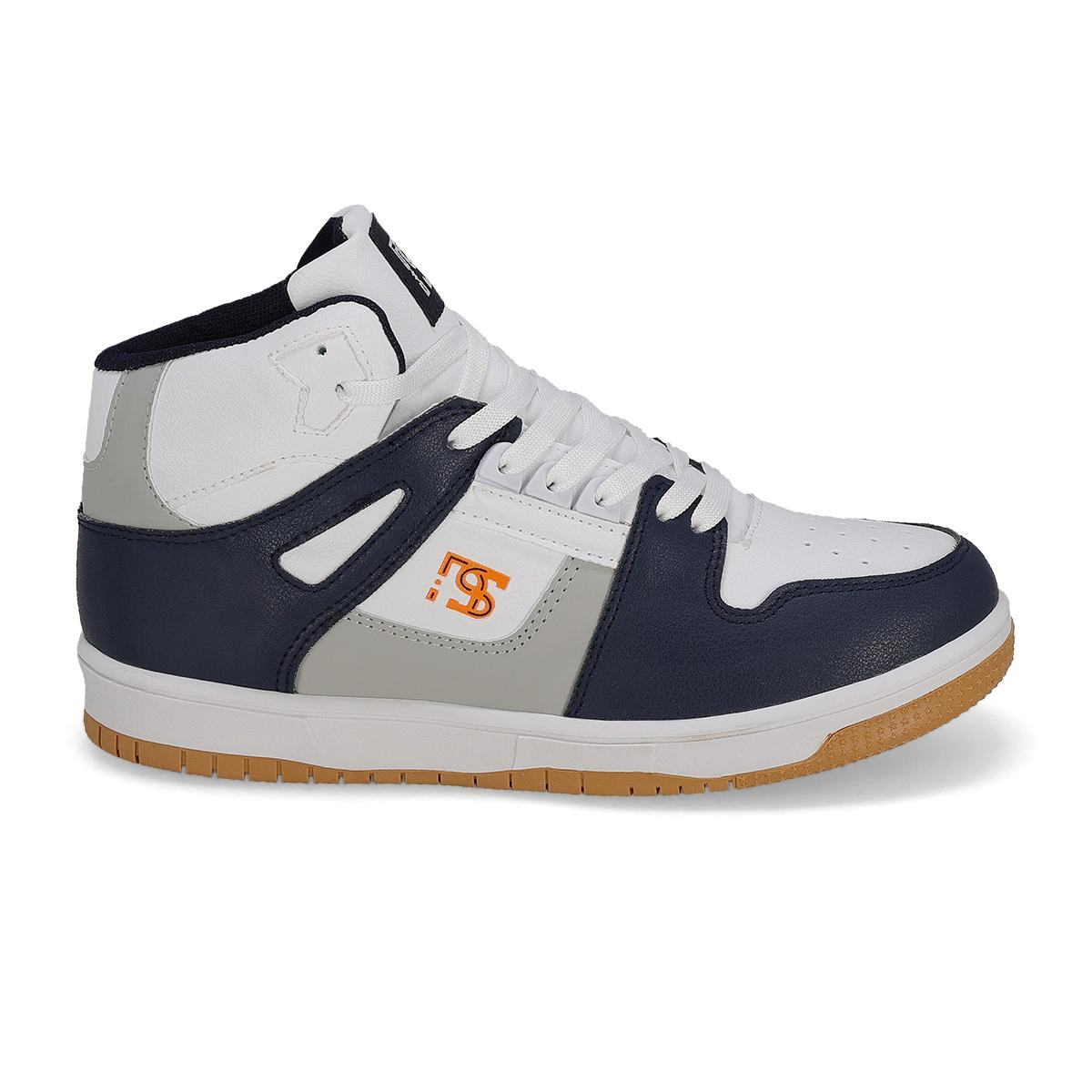 BASQUETBALL HOMBRE NEW STAR NS-79.1 MARINO BLANCO NARANJA