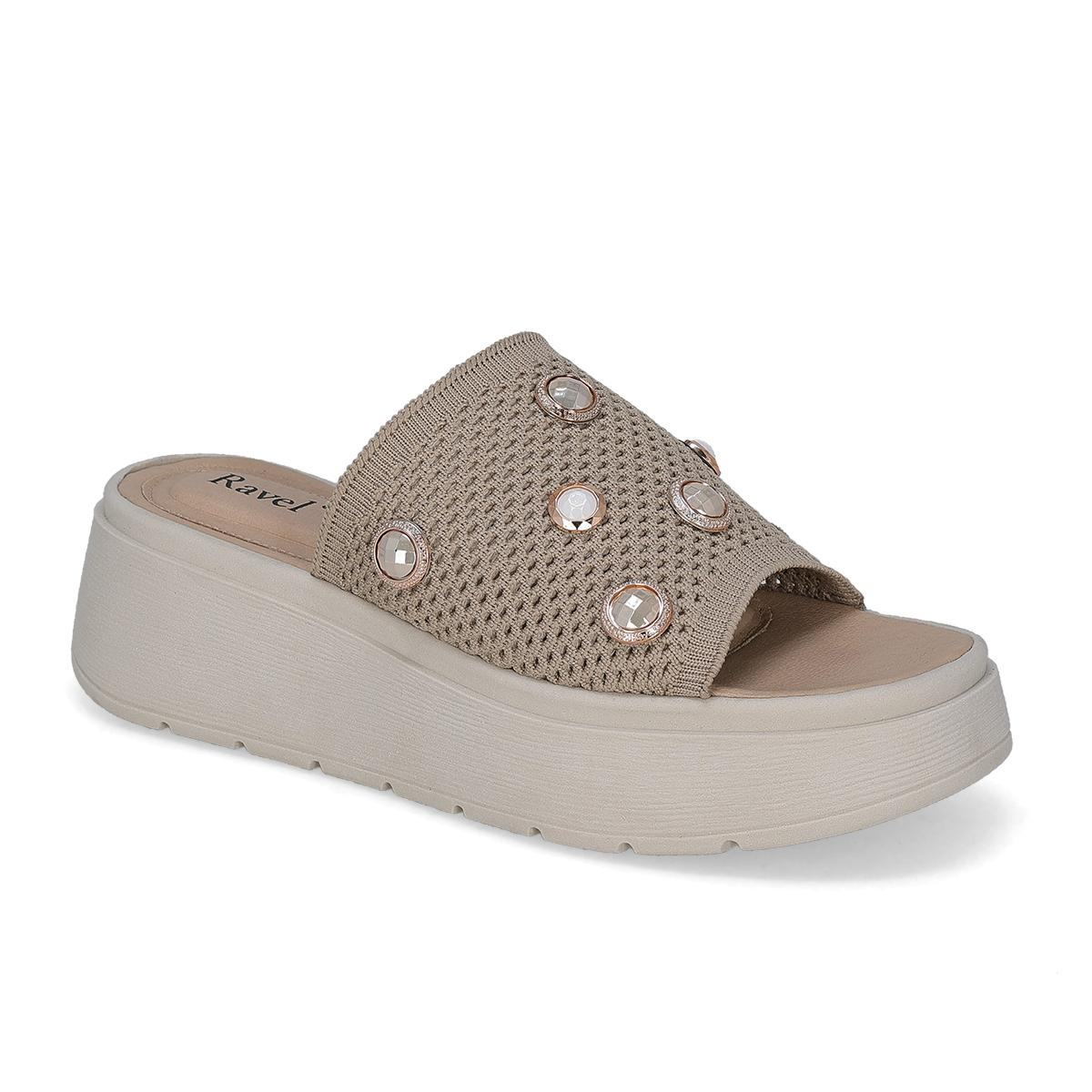 SANDALIA PLATAFORMA MUJER RAVEL 01251 BEIGE