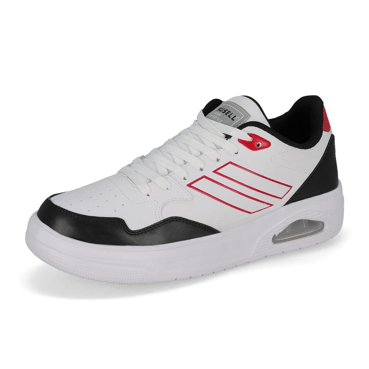URBANO HOMBRE RUSELL 464 BLANCO NEGRO ROJO