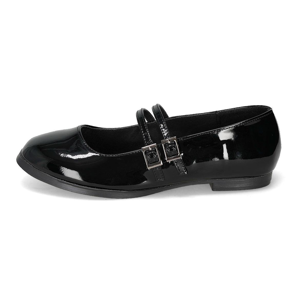 BALLERINA MUJER SEVEN GREEN 7042E NEGRO CHAROL