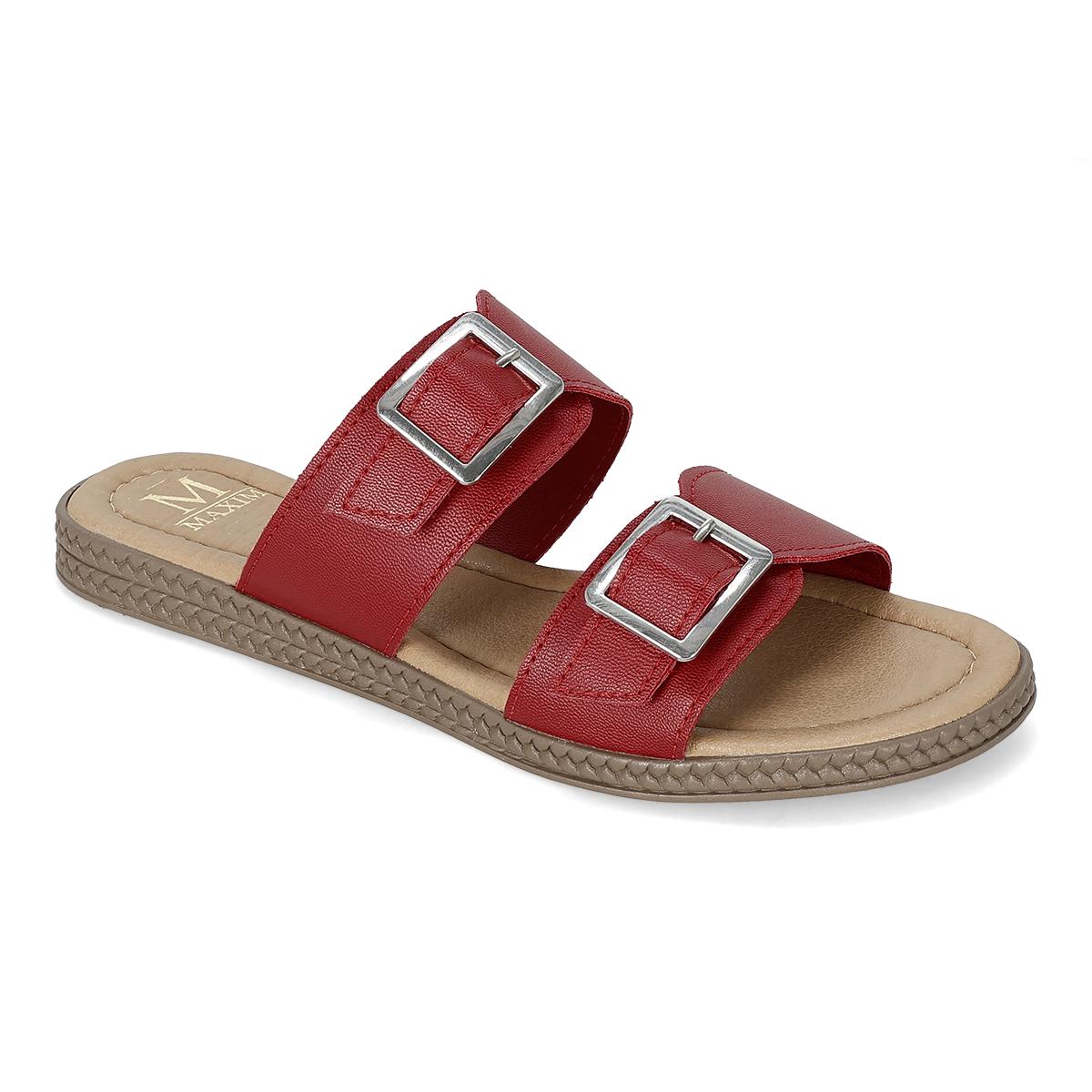 SANDALIA PISO MUJER MAXIM 1210 ROJO-OFERTA
