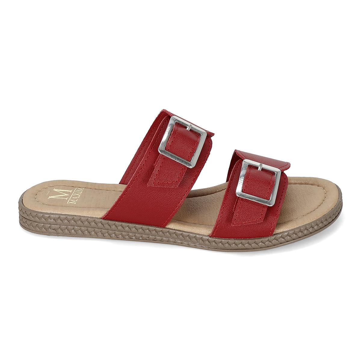 SANDALIA PISO MUJER MAXIM 1210 ROJO-OFERTA