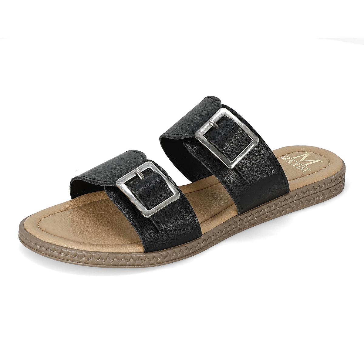 SANDALIA PISO MUJER MAXIM 1210 NEGRO-OFERTA