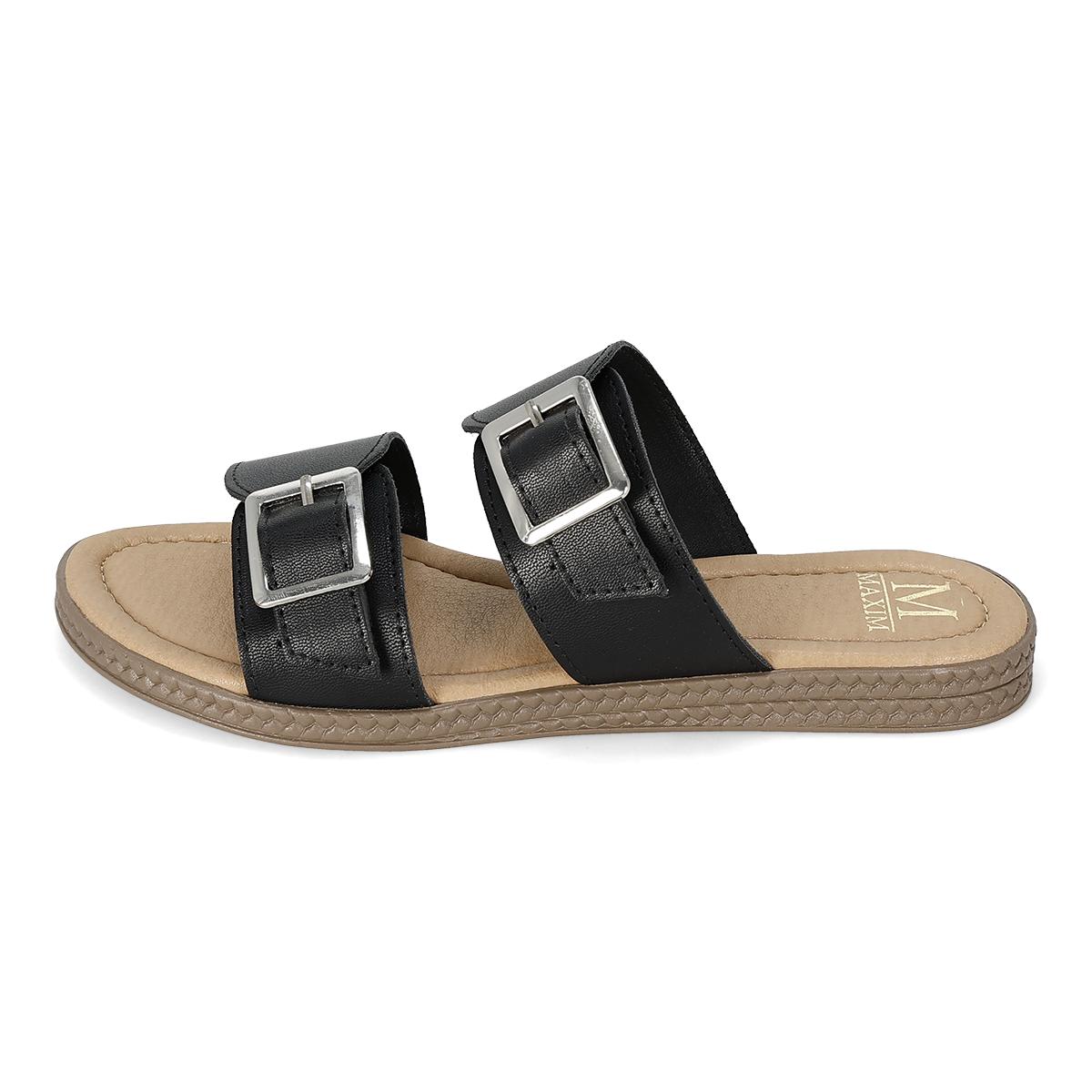 SANDALIA PISO MUJER MAXIM 1210 NEGRO-OFERTA