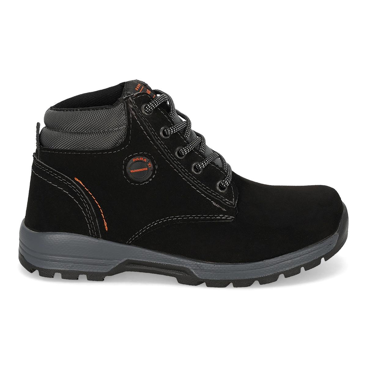 BOTA HIKING INFANTIL BUKANERO 703 NEGRO-OFERTA