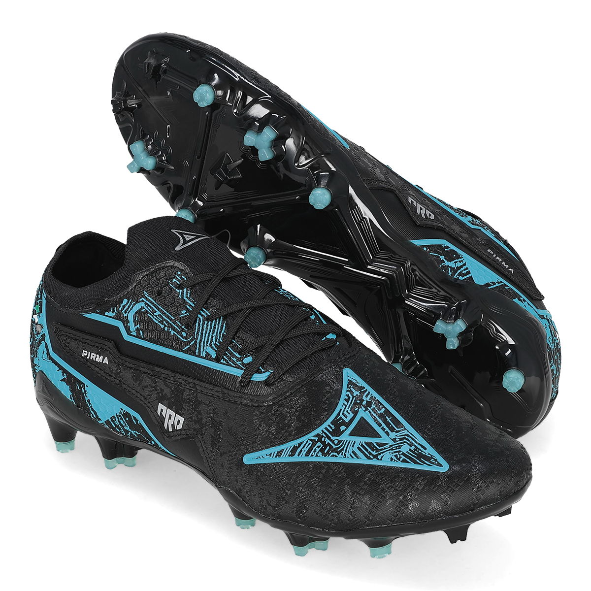 SOCCER HOMBRE PIRMA 3048 NEGRO/AQUA-OUTLET