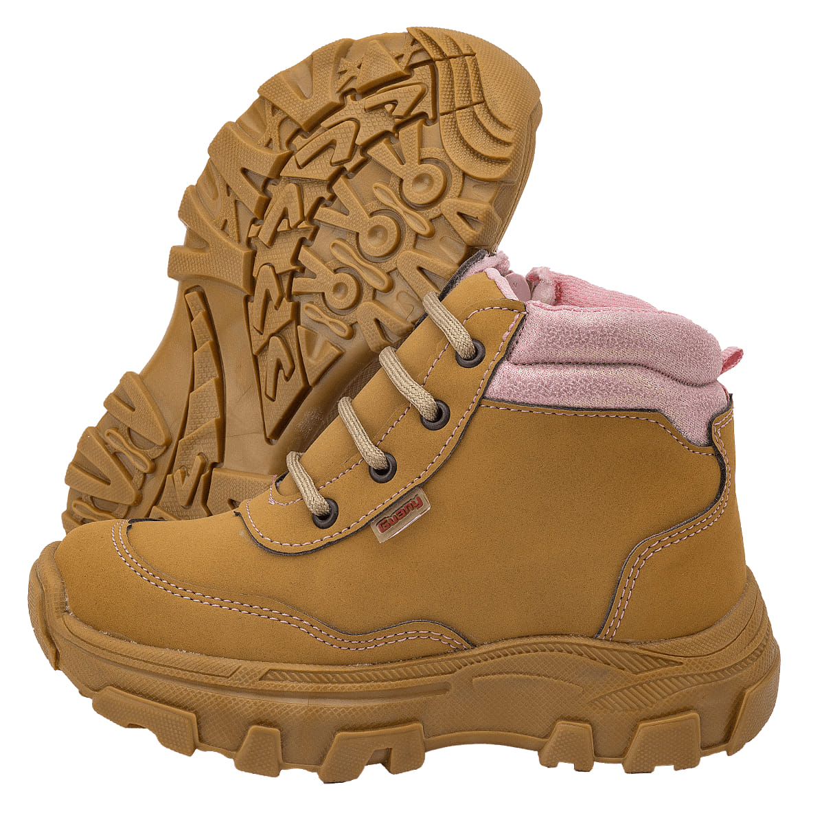 BOTA HIKING INFANTIL GUANY 6090-4 MIEL/ROSA-OUTLET