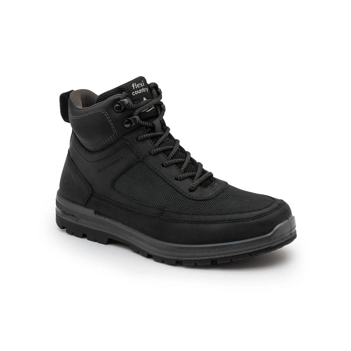 BOTA HIKING HOMBRE FLEXI CABALLERO 92113 NEGRO