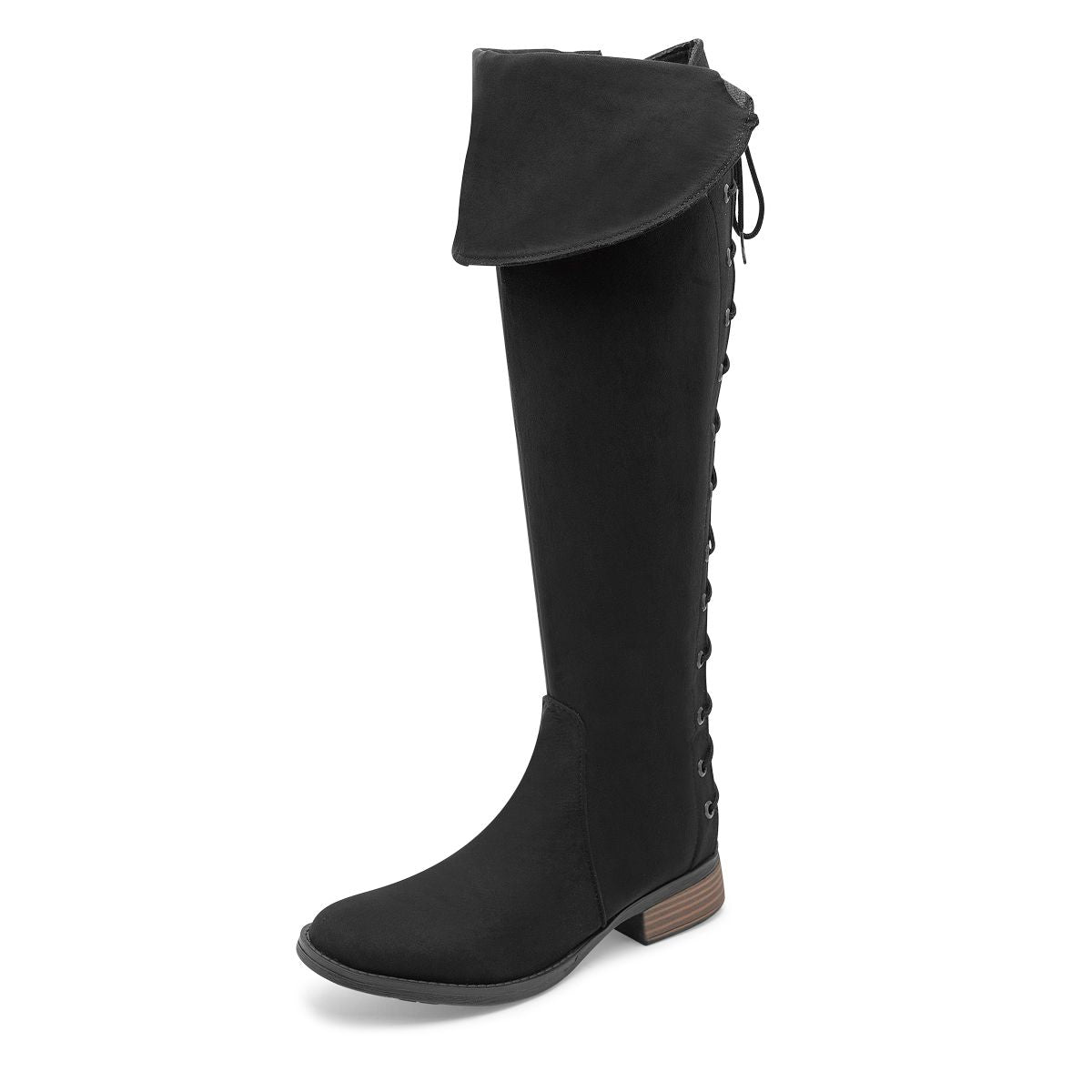 BOTA LARGA PISO MUJER GRECIA 910 NEGRO-OUTLET
