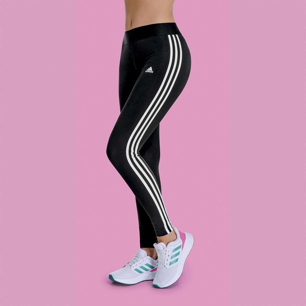 LEGGINS MUJER ADIDAS WEAR GL0723 NEGRO/BLANCO-OUTLET