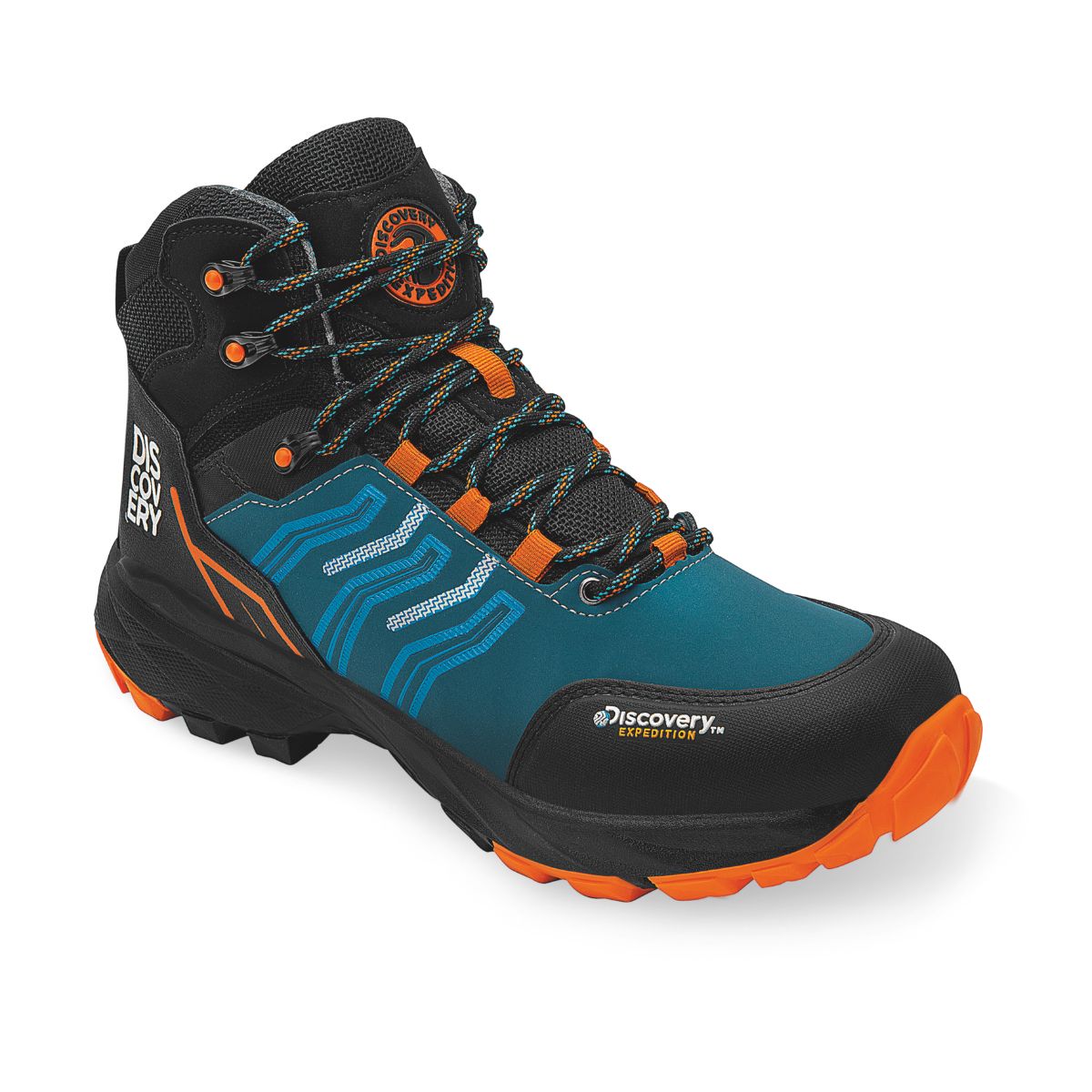 BOTA HIKING HOMBRE DISCOVERY 2490 NARANJA/NEGRO/TURQUESA