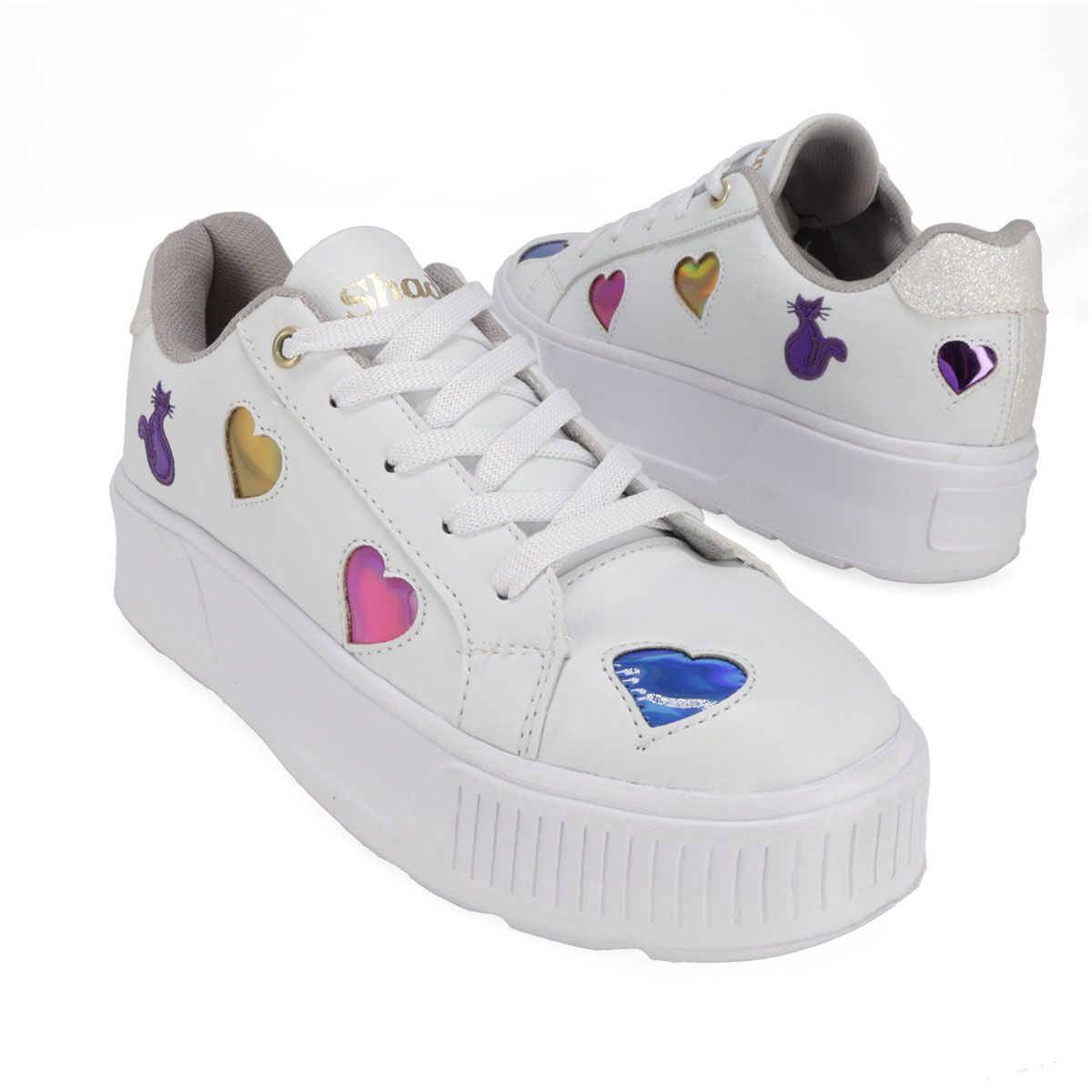 URBANO MUJER SHADOW 2077 BLANCO/CORAZONES