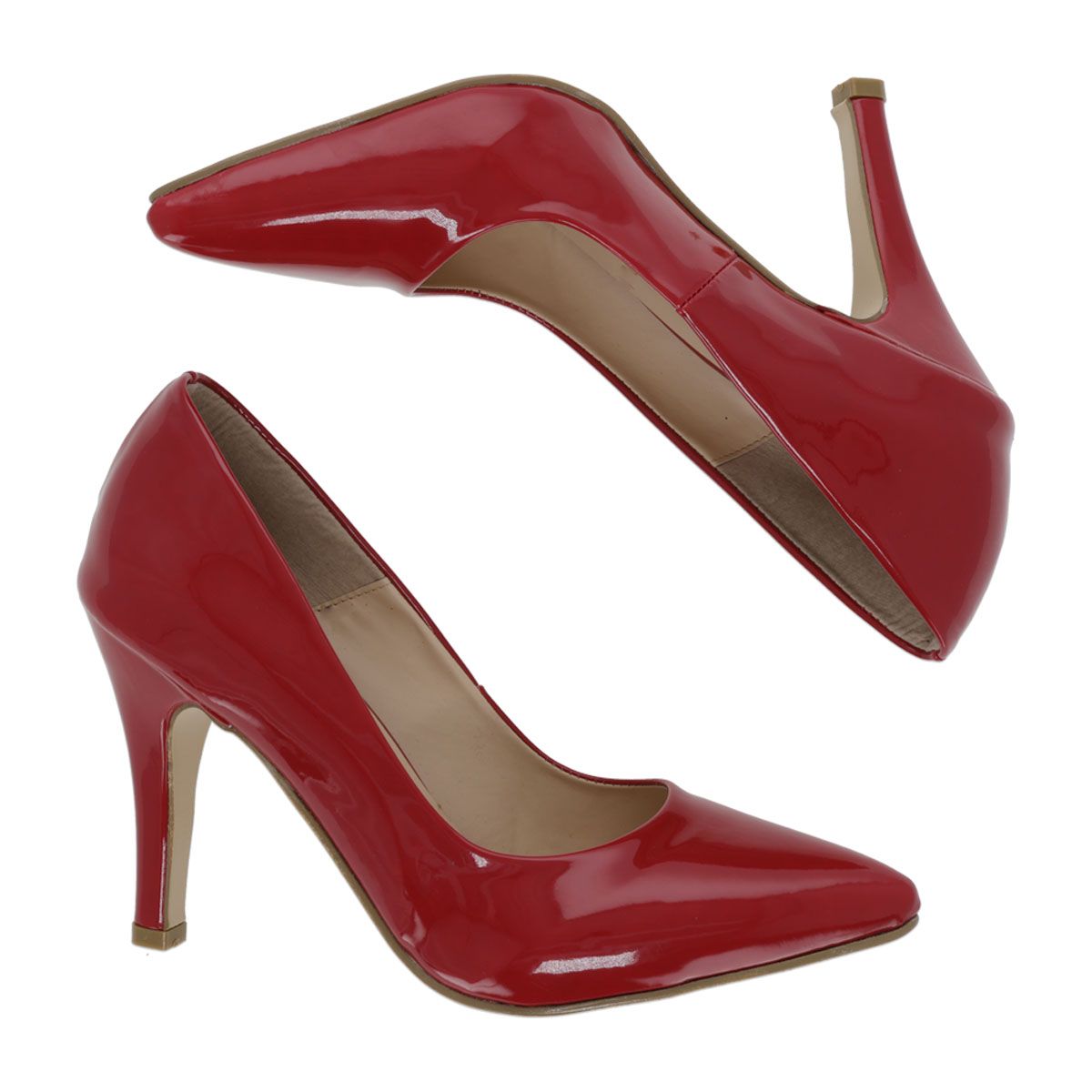 ZAPATILLA TACON ALTO MUJER MARIANA VALLE 5100 ROJO-OUTLET