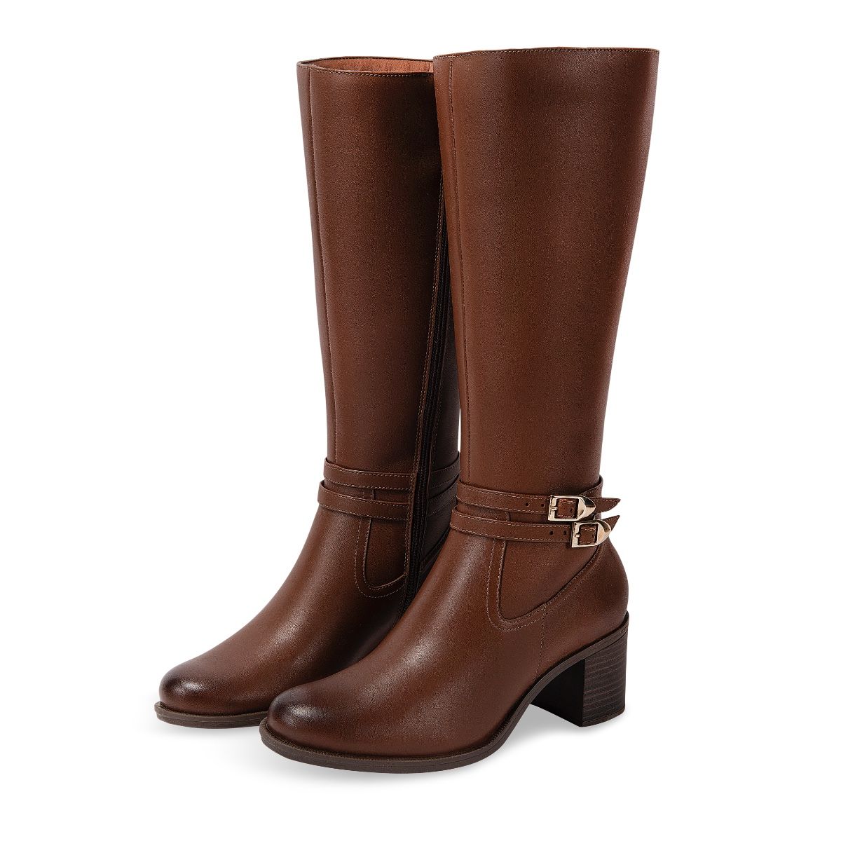 BOTA LARGA TACON MUJER FLEXI DAMA 109221 WHISKY