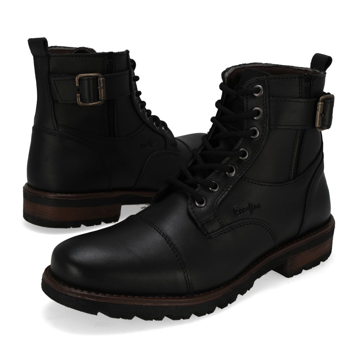 BOTA CASUAL HOMBRE ECCOFLEX 6030 NEGRO