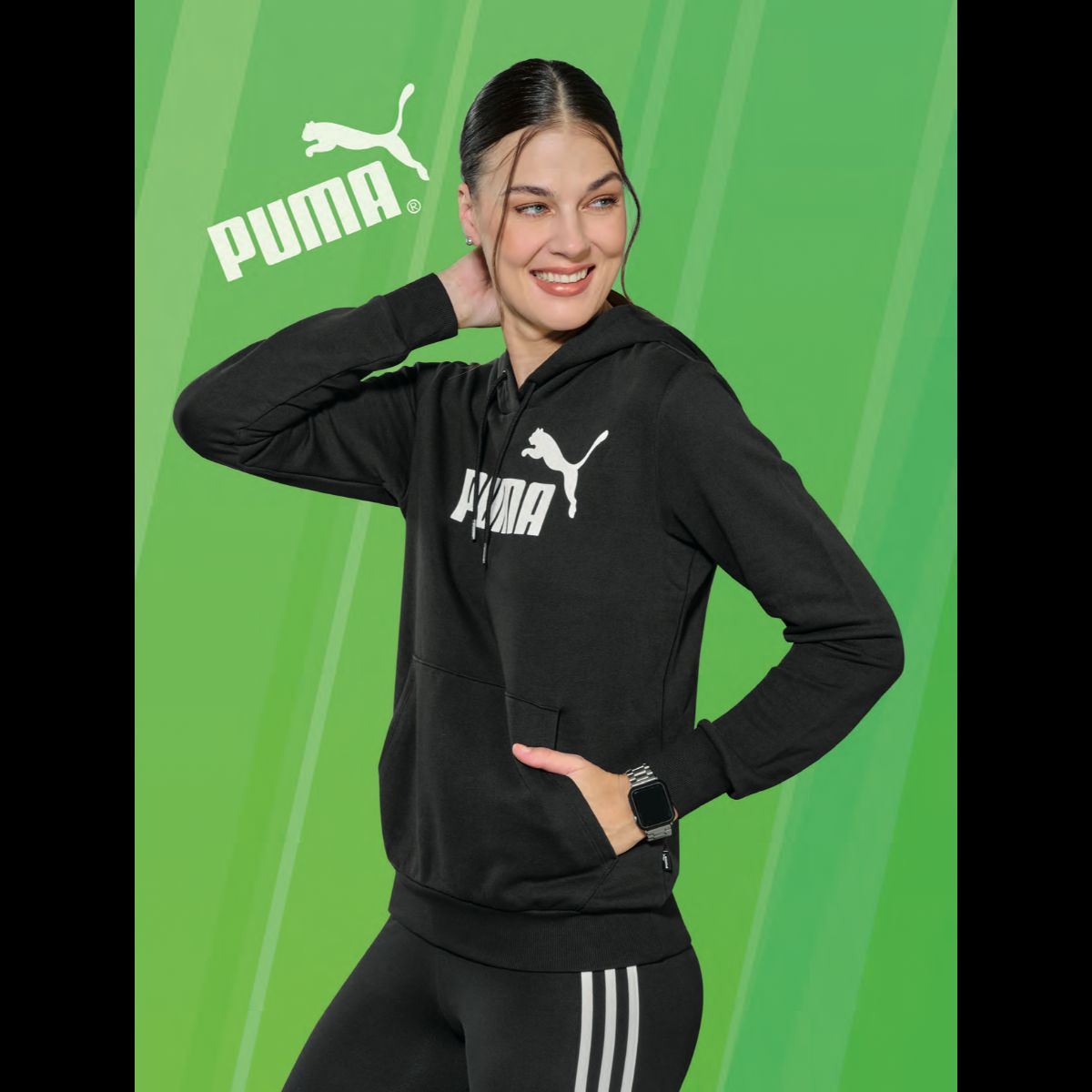 SUDADERA MUJER PUMA WEAR 58679101 NEGRO