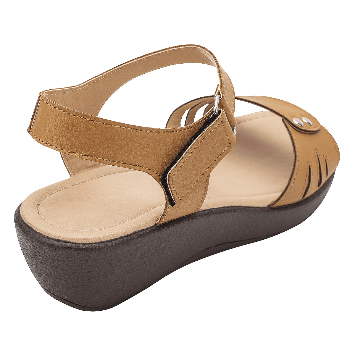 SANDALIA DE CUÑA MUJER CARLO Y KOKOTON 3525 CAMEL-OUTLET