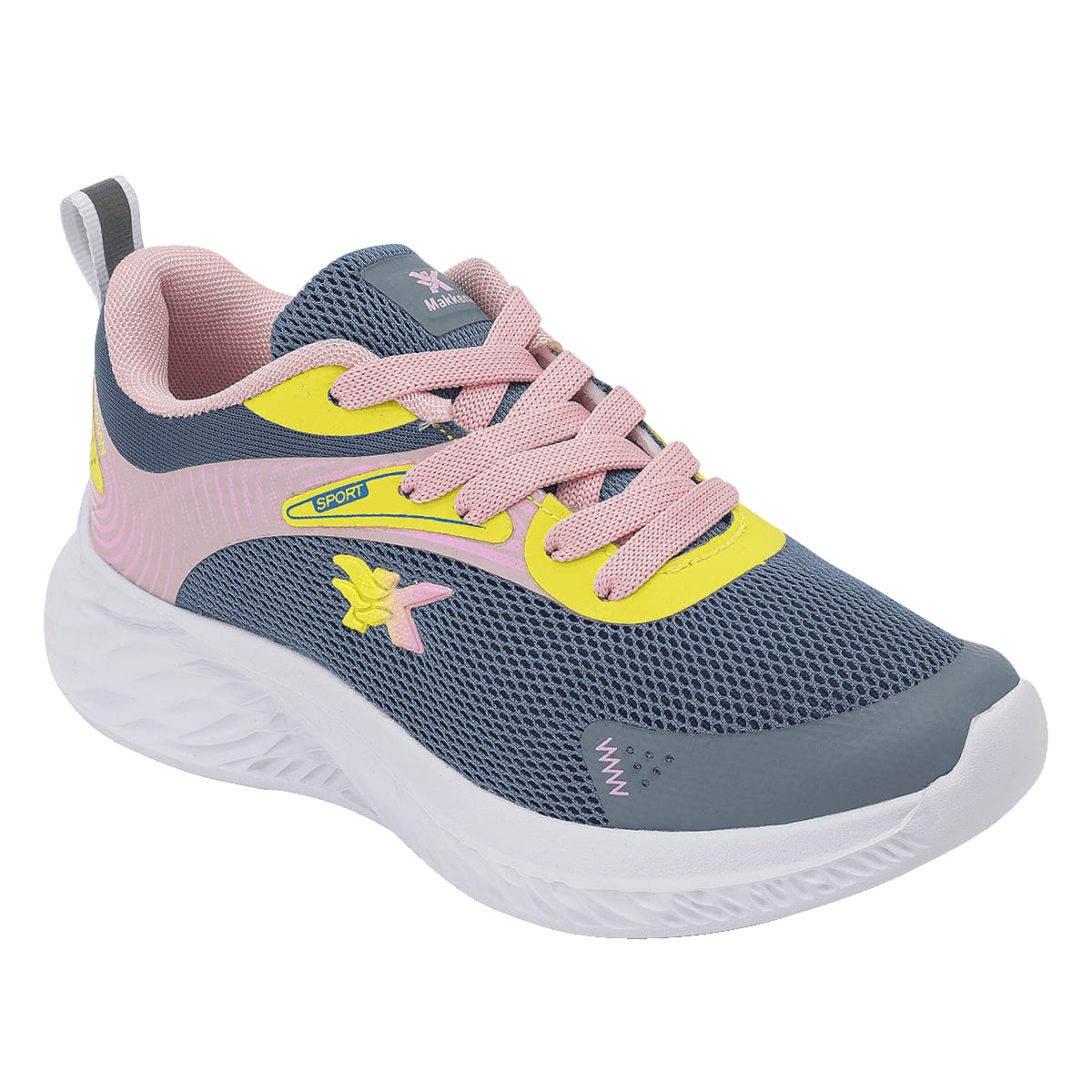DEPORTIVO INFANTIL MAKKENA 745 AZUL/ROSA-OUTLET