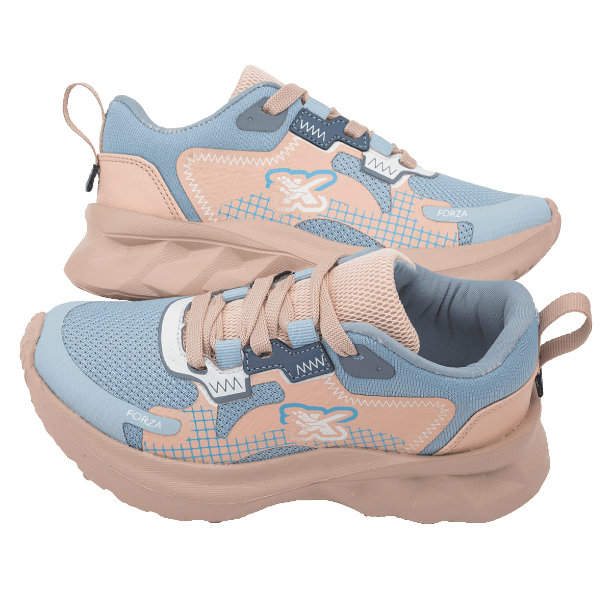 DEPORTIVO INFANTIL MAKKENA 750 AZUL/MAQUILLAJE-OUTLET