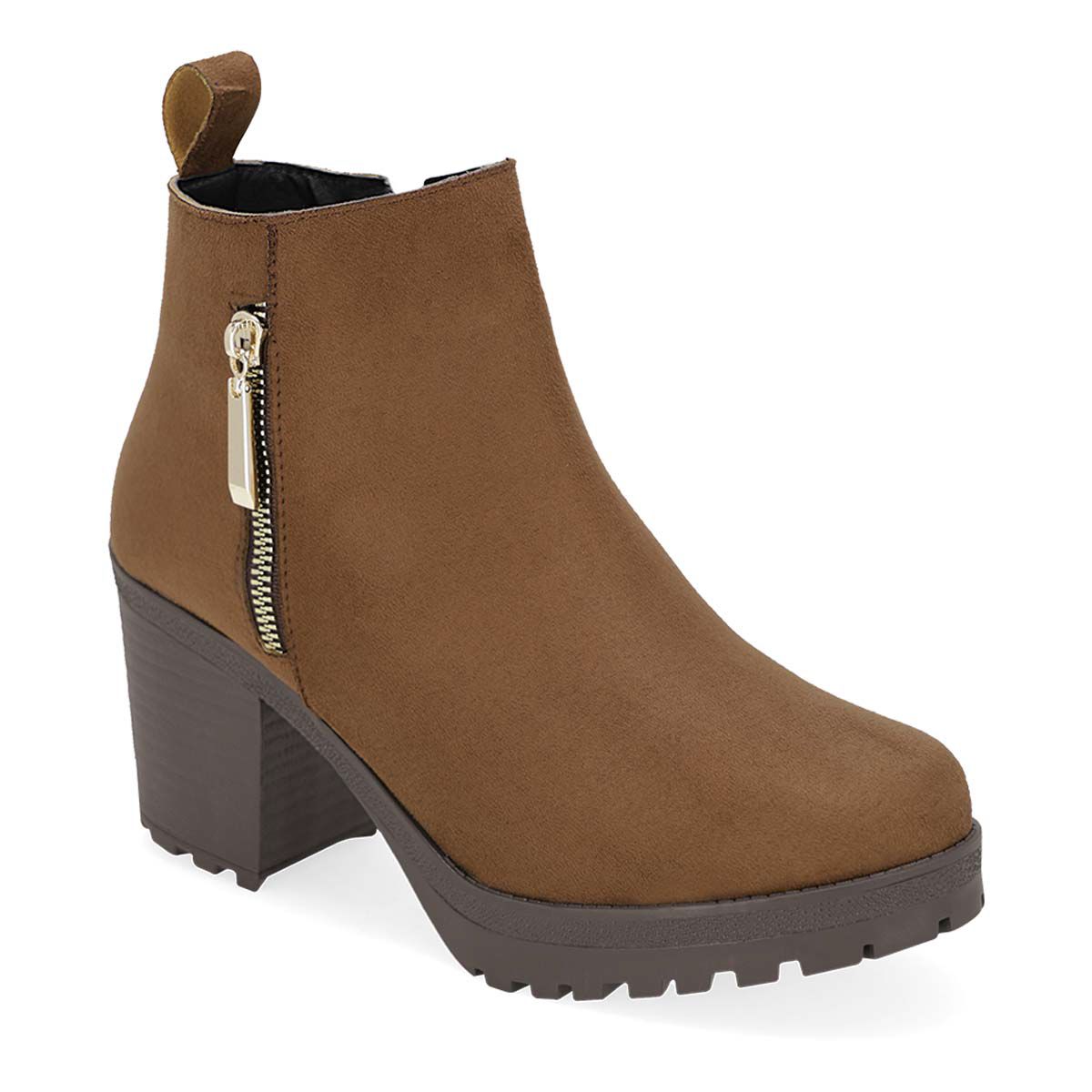 BOTIN TACON MUJER EXESSO 1504 MADERA-OUTLET