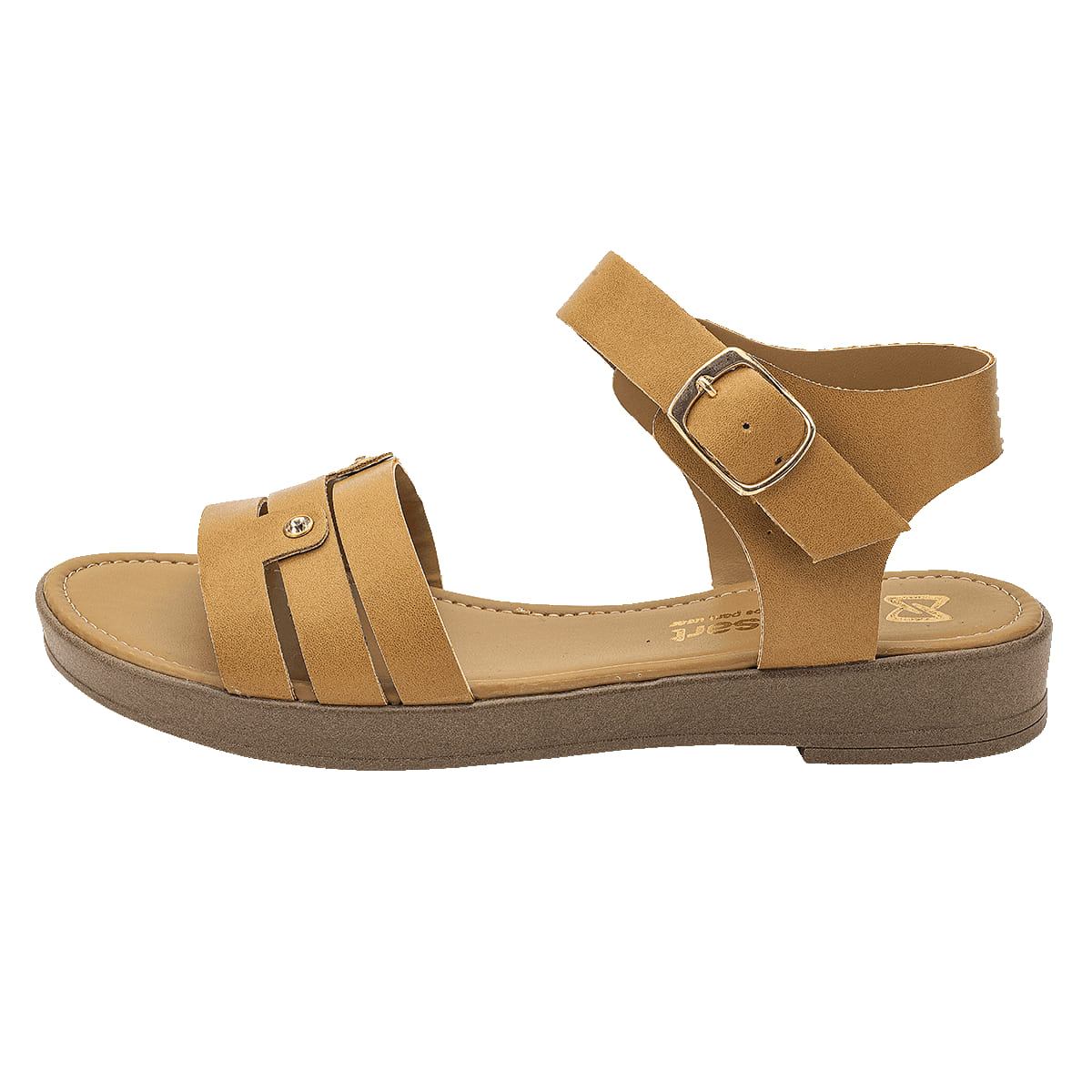 SANDALIA PISO MUJER SHOES ART 2641 AVELLANA-OUTLET