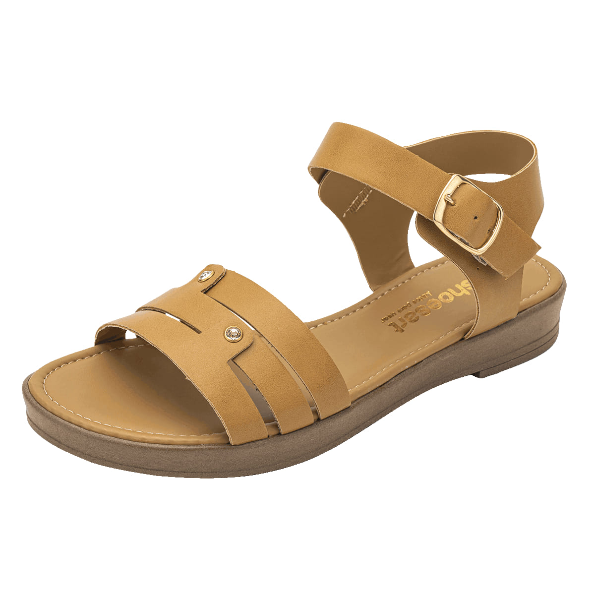 SANDALIA PISO MUJER SHOES ART 2641 AVELLANA-OUTLET