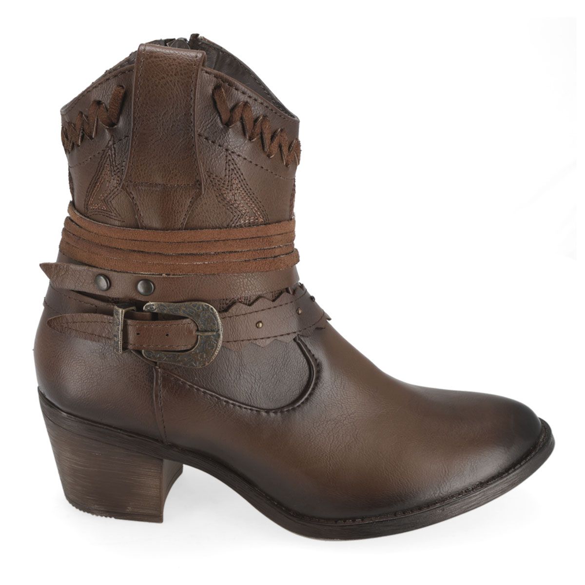 BOTIN VAQUERO MUJER LADY CAROLINA 858 CAMEL