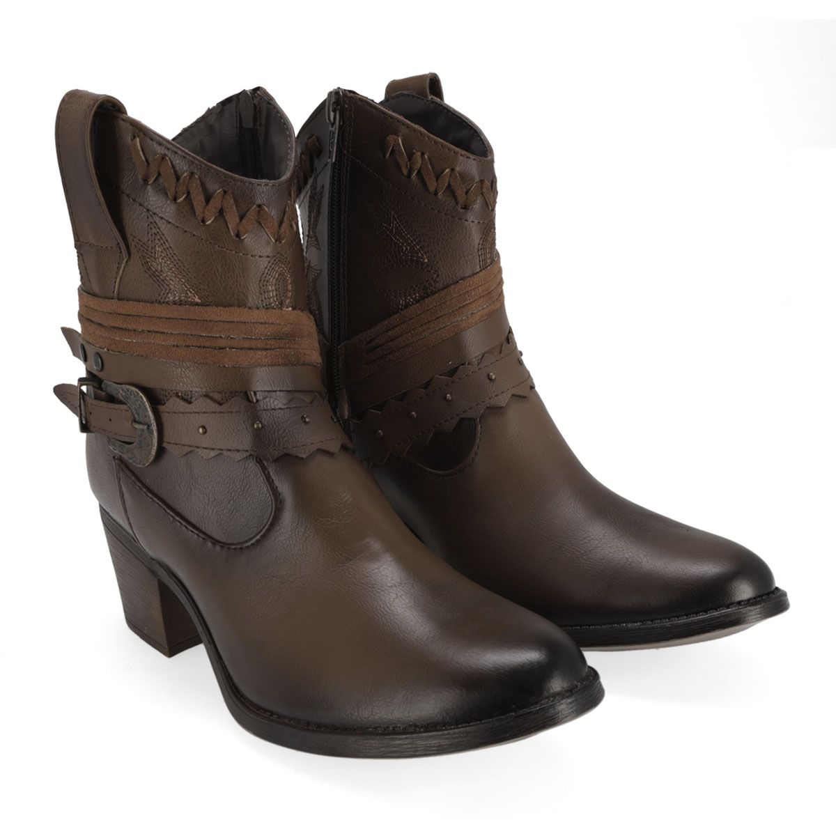 BOTIN VAQUERO MUJER LADY CAROLINA 858 CAMEL