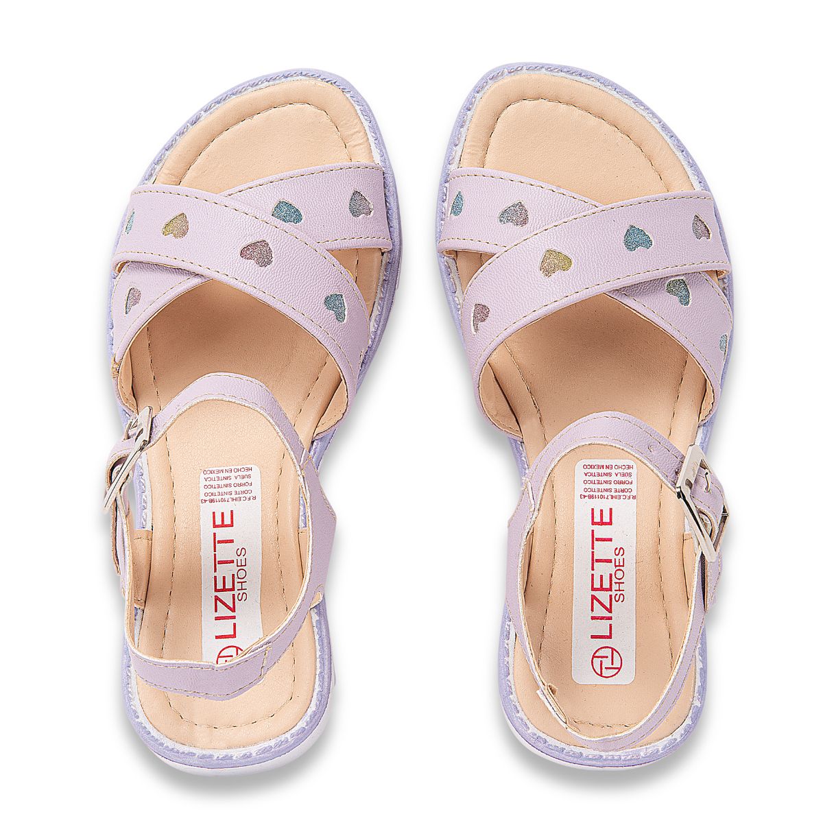SANDALIA PISO INFANTIL LIZETTE SHOES 2035 LILA-OUTLET