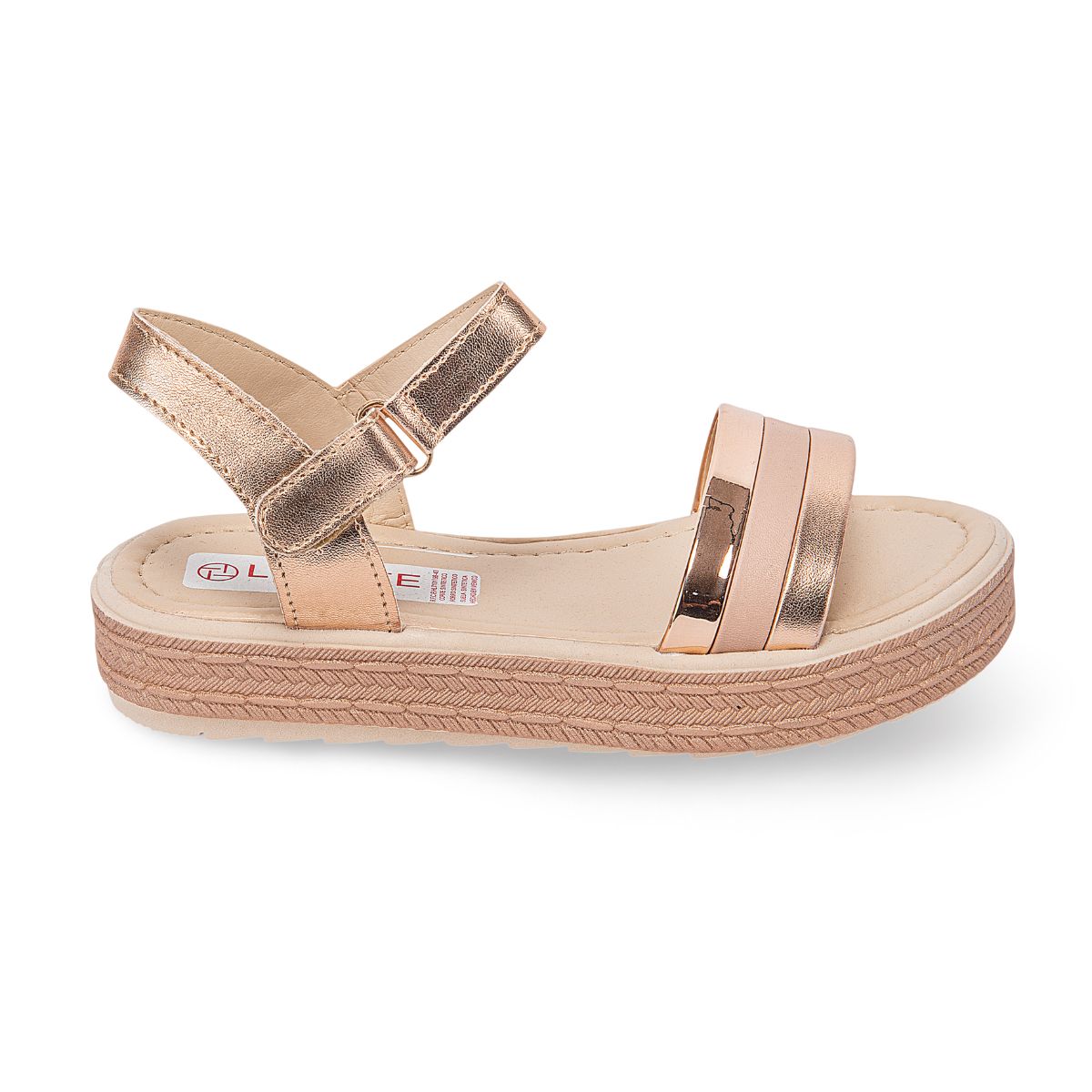 SANDALIA PISO INFANTIL LIZETTE SHOES 2055 ORO ROSADO