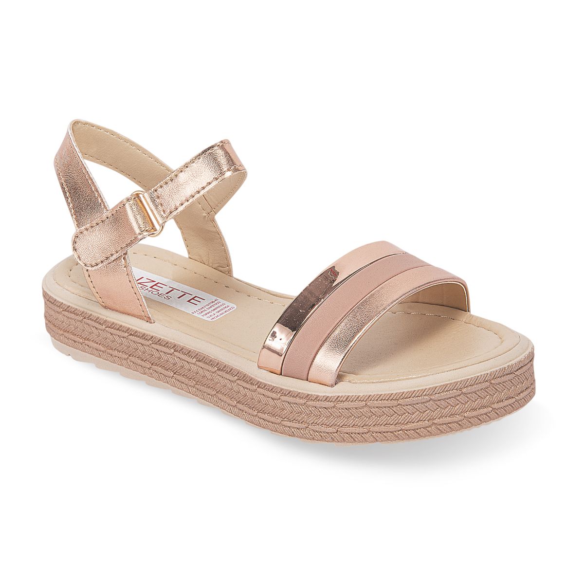 SANDALIA PISO INFANTIL LIZETTE SHOES 2055 ORO ROSADO