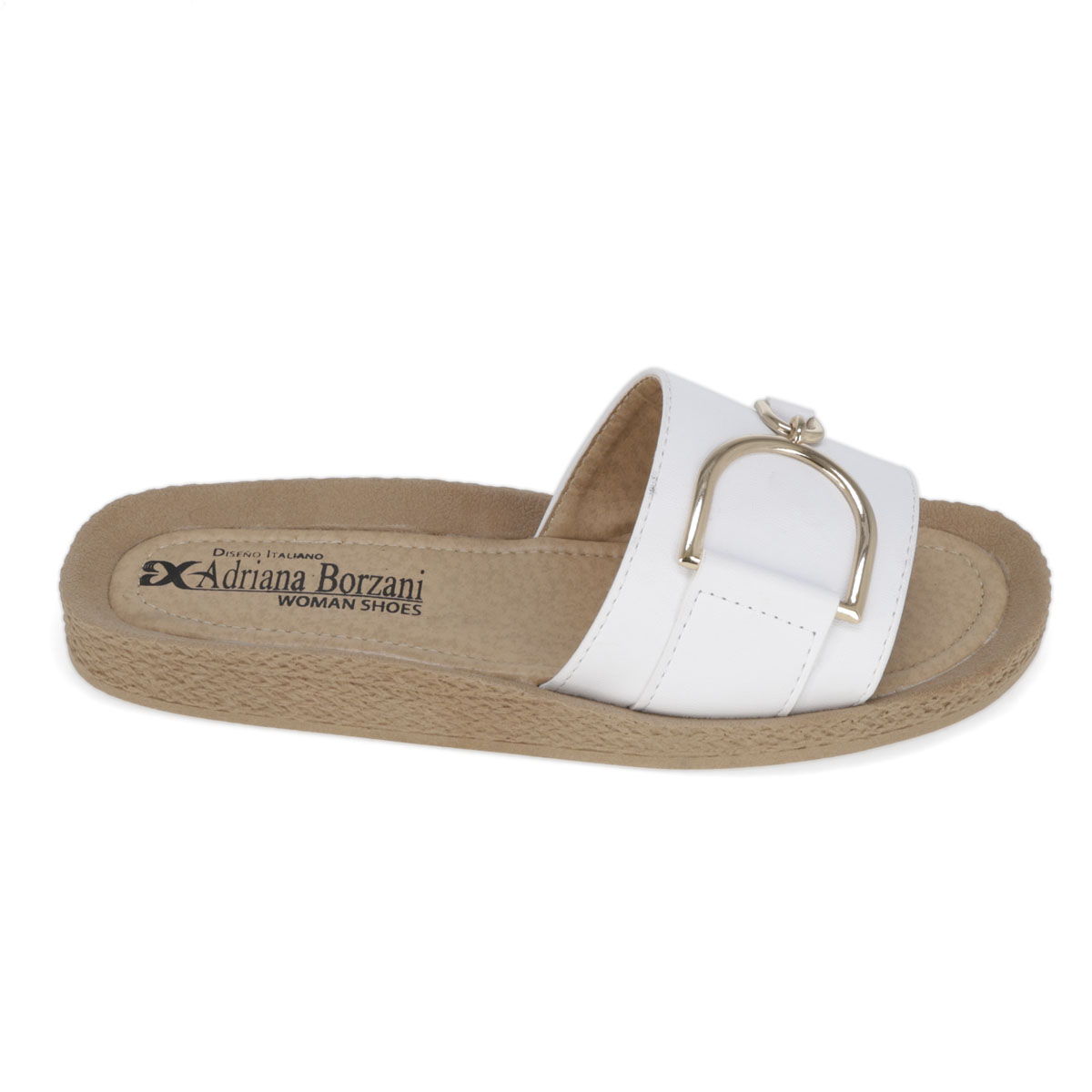 SANDALIA PISO MUJER ADRIANA BORZANI 24 BLANCO-OFERTA
