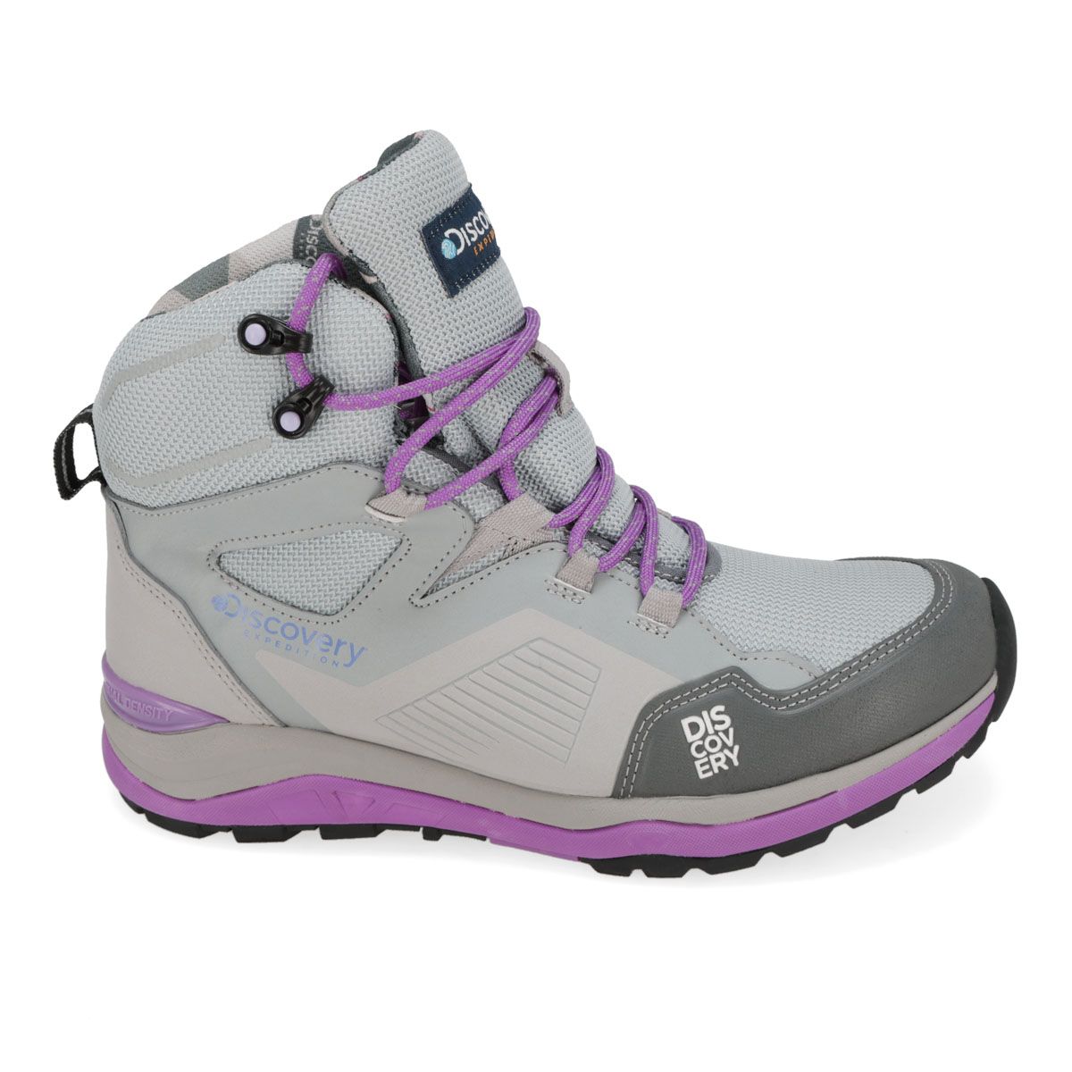 BOTA HIKING MUJER DISCOVERY 2115 GRIS/VIOLETA