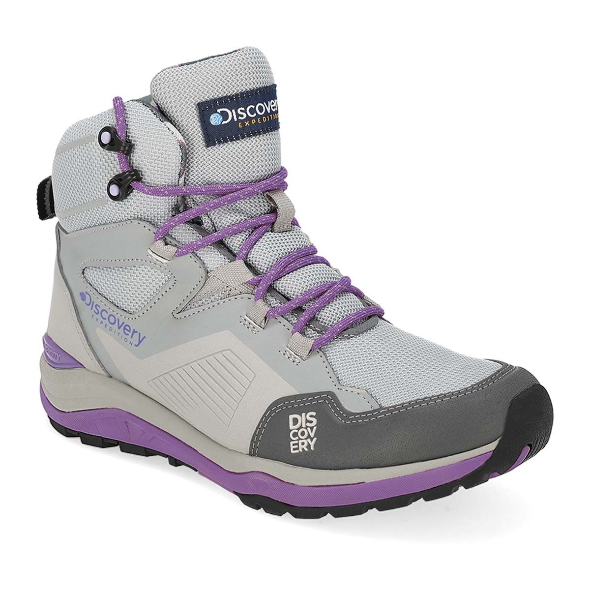 BOTA HIKING MUJER DISCOVERY 2115 GRIS/VIOLETA