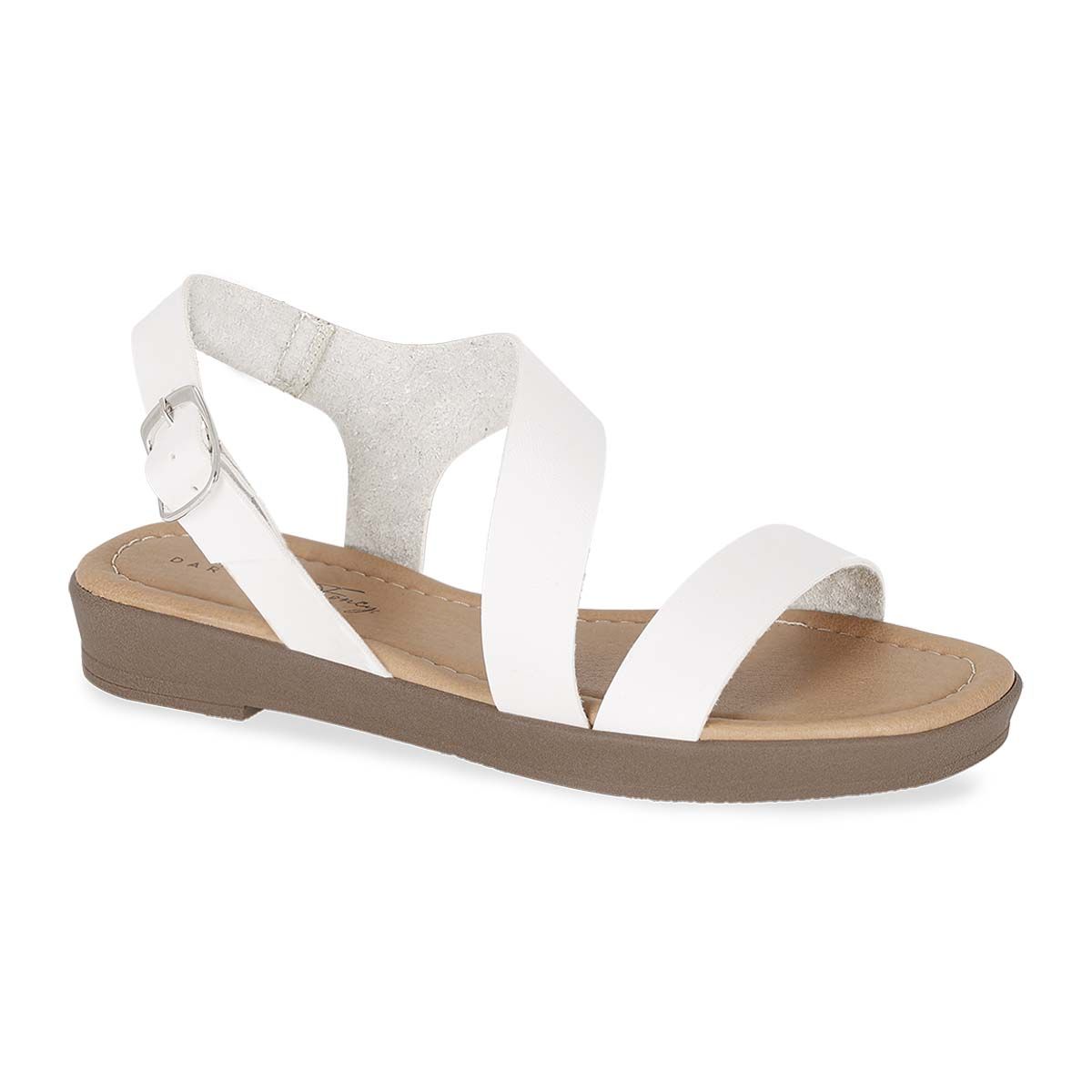 SANDALIA PISO MUJER DARIANA FONCY 987 BLANCO-OUTLET