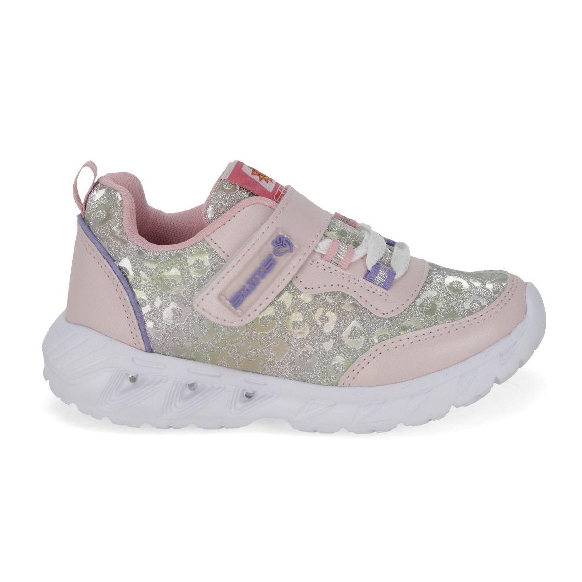 TENIS CON LUCES INFANTIL SUNS 524 ROSA/LILA