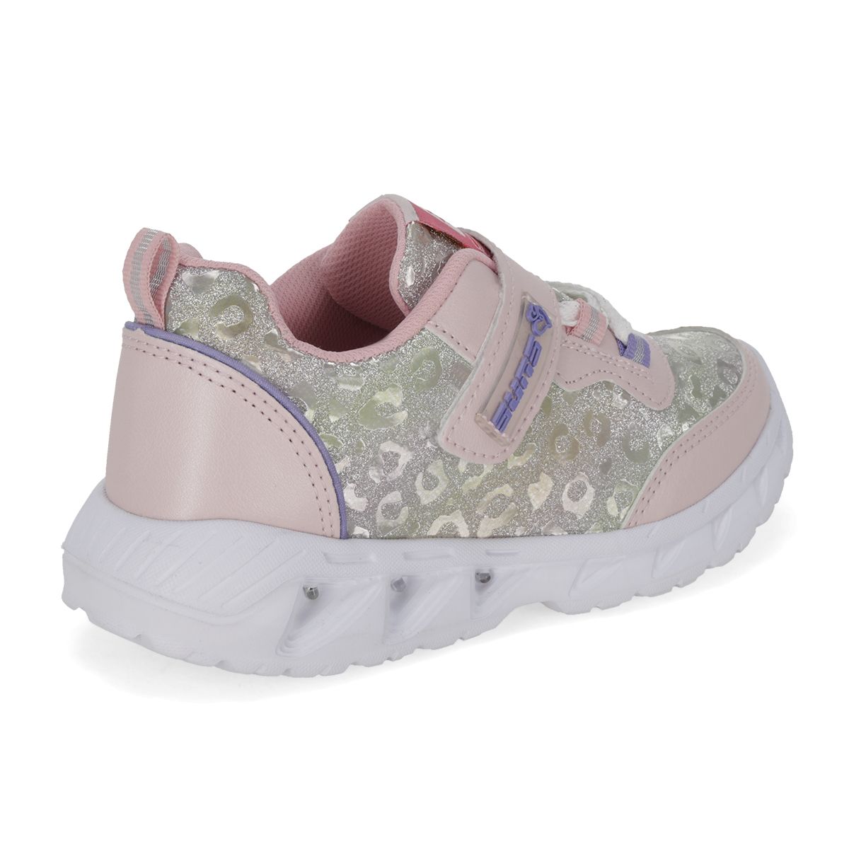 TENIS CON LUCES INFANTIL SUNS 524 ROSA/LILA